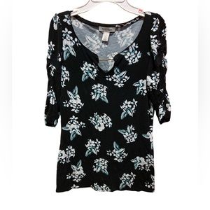White House black Market top blouse 3/4 sleeve. Size-Small